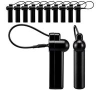 Jetec 500 Pcs RF 8.2Mhz AM Security Clothing Tags - Retail EAS Clothes Tag Label Reusable for Supermarket, Shopping Mall, Clothing Store(Black)