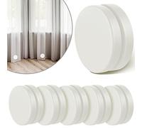 Jetec 6 Pairs Outdoor Curtain Weights Waterproof Magnetic Drapery Weights for Home Decor Bathroom, Shower, Liner, Flags Tablecloth to Stop Wind (White)