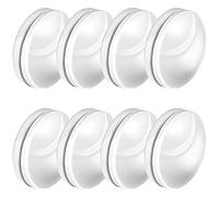 Jetec 8 Sets 16 Pack Shower Curtain Weights, Plastic Covered Magnetic Curtain Weights, Shower Magnets for Liner Prevent from Blowing Around for Drapery, Tablecloth, Flag, Outdoor Liner (White)