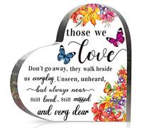 Jetec Bereavement Gift Angel Red Cardinal Acrylic Memorial Gift Sympathy Table Decor Remember Me Grieving Gift Sympathy Gift for Loss of Loved One Remembrance Decor (6 x 6 x 0.6 Inch)