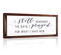 Jetec I Still Remember The Days I Prayed Rustic Wood Sign