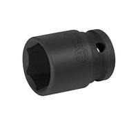 JETECH 1/2 Inch Drive 24mm Standard Impact Socket, Chrome Molybdenum Alloy Steel, 6-Point Design, Metric