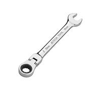 Jetech 13mm Flexible Head Gear Wrench, Industrial Grade Flex Ratcheting Spanner Made with Forged, Heat-Treated Cr-V Alloy Steel, Full Polished 12 Point Flex-Head Ratchet Combination Wrench, Metric