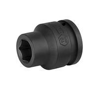 JETECH 3/4" Drive 19mm Standard Impact Socket, 6-Point Metric Impact Socket, Heat-Treated Chrome Molybdenum (Cr-Mo) Alloy Steel, Heavy-Duty for Automotive & Industrial Applications