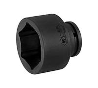 JETECH 3/4" Drive 60mm Standard Impact Socket, 6-Point Metric Impact Socket, Heat-Treated Chrome Molybdenum (Cr-Mo) Alloy Steel, Heavy-Duty for Industrial & Heavy Equipment Applications