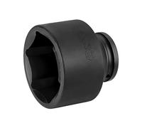 JETECH 3/4" Drive 65mm Standard Impact Socket, 6-Point Metric Impact Socket, Heat-Treated Chrome Molybdenum (Cr-Mo) Alloy Steel, Heavy-Duty for Industrial & Heavy Equipment Applications