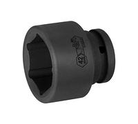 Jetech 3/4 Inch Drive 42mm Standard Impact Socket, Metric, Chrome Molybdenum Alloy Steel (Cr-Mo), Heat Treated, 6-Point Design for Heavy-Duty Automotive & Industrial Use