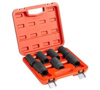 Jetech 3/4 Inch Drive 7PCS Impact Deep Socket Set, Heat-Treated Cr-Mo Alloy Steel, Metric (27mm, 29mm, 30mm, 32mm, 35mm, 36mm, and 38mm)