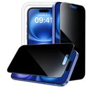 JETech 360 Degree Privacy Screen Protector for iPhone 16 Plus 6.7-Inch, 4-Way Anti-Spy Tempered Glass Film with Easy Installation Tool, 2-Pack