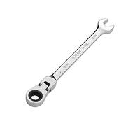 Jetech 9mm Flexible Head Gear Wrench, Industrial Grade Ratcheting Combination Spanner, Forged, Heat-Treated Cr-V Alloy Steel, Full Polished 12 Point,Metric