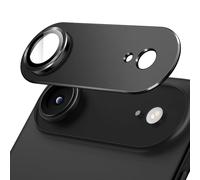 JETech Camera Lens Protector for iPhone Air, Full Coverage 9H Tempered Glass Ring Cover, Matte Metal Plate, Case Friendly, 6.5-Inch Display, 1-Pack (Black)