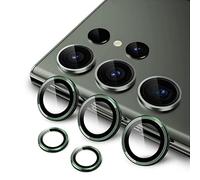 JETech Camera Lens Protector for Samsung Galaxy S23 Ultra 5G 6.8-Inch, 9H Tempered Glass Metal Individual Ring Cover, Easy Installation Tray, HD Clear, 1 Set (Green)