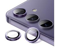 JETech Camera Lens Protector for Samsung Galaxy S24+ / S24 Plus, 9H Tempered Glass Metal Individual Ring Cover, Easy Installation Tray, HD Clear, 1 Set (Cobalt Violet)