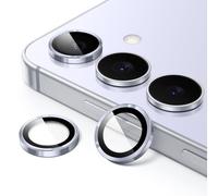 JETech Camera Lens Protector for Samsung Galaxy S25 FE, 9H Tempered Glass Metal Individual Ring Cover, HD Clear, 1 Set (Icyblue)