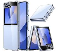 JETech Case for Galaxy Z Flip7FE 2025 / Z Flip 6 2024, Crystal Transparent Hard PC Shell, Anti-Scratch Shockproof Slim Protective Phone Cover (Clear)