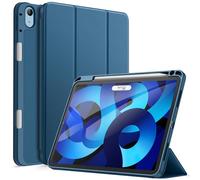 JETech Case for iPad Air 11-Inch M3/M2 (2025/2024), iPad Air 5/4 (2022/2020 5th/4th Generation 10.9-Inch) with Pencil Holder, Slim Tablet Cover with Soft TPU Back, Auto Wake/Sleep (Blue)