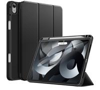 JETech Case for iPad Air 11-Inch M4/M3/M2 (2026/2025/2024), iPad Air 5/4 (2022/2020 5th/4th Generation 10.9-Inch) with Pencil Holder, Slim Tablet Cover with Soft TPU Back, Auto Wake/Sleep (Black)