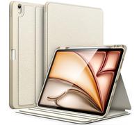 JETech Case for iPad Air 13-Inch M4/M3/M2 (2026/2025/2024) with Pencil Holder, Slim Folio Stand Protective Tablet Cover, Multi-Angle Viewing, Auto Wake/Sleep (Starlight)