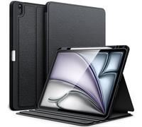 JETech Case for iPad Air 13-Inch M4/M3/M2 (2026/2025/2024) with Pencil Holder, Slim Folio Stand Protective Tablet Cover, Multi-Angle Viewing, Auto Wake/Sleep (Black)