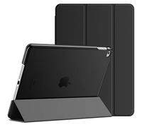 JETech Case for iPad Air 2, Black | Slim Translucent Back Design, Tri-Fold Stand, Auto Wake/Sleep, Lightweight Shockproof Cover