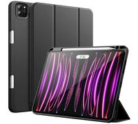 JETech Case for iPad Pro 11" 4/3/2, Black | Cover for 2022/2021/2020 Model, Soft TPU Protection, Pencil Holder, Tri-Fold Stand, Auto Wake/Sleep, Shockproof Lightweight