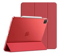 JETech Case for iPad Pro 12.9-Inch (2020/2018 Model, 4th/3rd Generation), Compatible with Pencil, Cover Auto Wake/Sleep (Red)