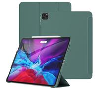 JETech Case for iPad Pro 12.9-Inch (2020/2018 Model, 4th/3rd Generation), Protective Hard Back Shell Soft-Touch Tablet Stand Cover, Auto Wake/Sleep (Misty Blue)