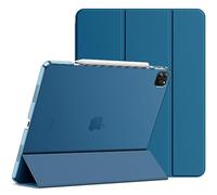 JETech Case for iPad Pro 12.9-Inch (6th/5th Generation, 2022/2021 Model), Slim Stand Hard Back Shell Smart Cover with Auto Wake/Sleep (Teal)
