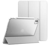 JETech Case for iPad Pro 13-Inch M4 (2024), Slim Stand Hard Back Shell Smart Cover with Auto Wake/Sleep (Silver)