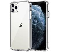 JETech Case for iPhone 11 Pro Max, Anti-Yellowing, Clear | Shockproof Protection, Scratch Resistant Hard PC Back, Durable Transparent TPU Bumper
