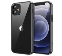 JETech Case for iPhone 12 mini, Anti-Yellowing, Black | Shockproof Protection, Scratch Resistant Hard PC Back, Durable Transparent TPU Bumper