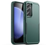JETech Case for Samsung Galaxy S23 FE 6.4-Inch, Heavy Duty Dual-Layer Protection, Rugged Tough Shockproof Phone Cover with Matte Design (Midnight Green)