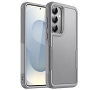 JETech Case for Samsung Galaxy S25 5G, Heavy Duty Dual-Layer Protection, Rugged Tough Shockproof Phone Cover with Matte Design (Silver Shadow)