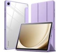 JETech Case for Samsung Galaxy Tab A9+ / A9 Plus 11-Inch 2023, Clear Transparent Hard PC Back, Protective Tri-Fold Stand Slim Tablet Cover, Auto Wake/Sleep (Light Purple)