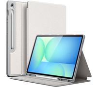 JETech Case for Samsung Galaxy Tab S10 FE Plus/S10 FE+ 13.1-Inch with S Pen Holder, Slim Folio Stand Protective Tablet Cover, Multi-Angle Viewing (Silver)