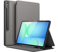 JETech Case for Samsung Galaxy Tab S10 FE Plus/S10 FE+ 13.1-Inch with S Pen Holder, Slim Folio Stand Protective Tablet Cover, Multi-Angle Viewing (Grey)