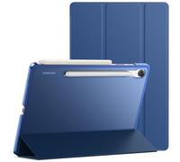 JETech Case for Samsung Galaxy Tab S10 Lite / S10 FE / S9 FE 10.9-Inch, Slim Translucent Back Tri-Fold Stand Protective Tablet Cover, Support S Pen Charging, Auto Wake/Sleep (Navy)