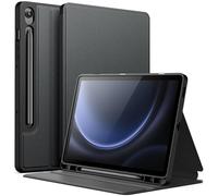 JETech Case for Samsung Galaxy Tab S10 Lite / S10 FE / S9 FE 10.9-Inch with S Pen Holder, Slim Folio Stand Protective Tablet Cover, Multi-Angle Viewing (Black)