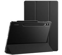 JETech Case for Samsung Galaxy Tab S10 Plus/Tab S9 Plus 12.4-Inch, Translucent Back Tri-Fold Stand Protective Tablet Cover, Support S Pen Charging, Auto Wake/Sleep (Graphite Black)