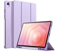 JETech Case for Samsung Galaxy Tab S11 with S Pen Holder, Soft TPU Tri-Fold Stand Protective Tablet Cover, Auto Wake/Sleep (Lavender)