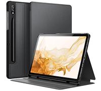 JETech Case for Samsung Galaxy Tab S8 2022/S7 2020 11-Inch with S Pen Holder, Slim Folio Stand Protective Tablet Cover, Multi-Angle Viewing (Black)