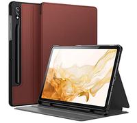 JETech Case for Samsung Galaxy Tab S8 2022/S7 2020 11-Inch with S Pen Holder, Slim Folio Stand Protective Tablet Cover, Multi-Angle Viewing (Wine)