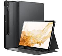 JETech Case for Samsung Galaxy Tab S8 Plus 2022 / S7 FE 2021 / S7 Plus 2020 12.4-Inch with S Pen Holder, Slim Folio Stand Protective Tablet Cover, Multi-Angle Viewing (Black)