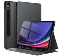 JETech Case for Samsung Galaxy Tab S9 11-Inch with S Pen Holder, Slim Folio Stand Protective Tablet Cover, Multi-Angle Viewing (Graphite Black)