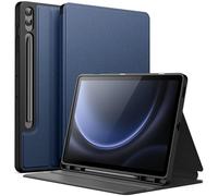 JETech Case for Samsung Galaxy Tab S9 FE+ / S9 FE Plus 12.4-Inch with S Pen Holder, Slim Folio Stand Protective Tablet Cover, Multi-Angle Viewing (Navy Blue)