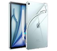 JETech Clear Case for iPad Air 11" M4/M3/M2 & iPad Air 5/4 10.9", Clear | For iPad Air 11" (2026-2024) & Air 5/4 10.9" (2022/2020), Soft TPU Clear, Shockproof Slim, Support Pencil Pro/2nd Charging