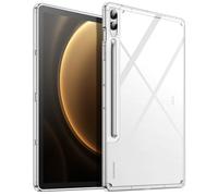 JETech Clear Case for Samsung Galaxy Tab S9 FE Plus 12.4-Inch, Anti-Yellowing Transparent Shockproof Slim Tablet Cover with Hard PC Back and Soft TPU Bumper, Support S Pen Wireless Charging (Clear)