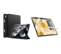 JETech for iPad Air 11-Inch M4/M3/M2 (2026/2025/2024) Case with Pencil Holder and Paper Screen Protector Bundle