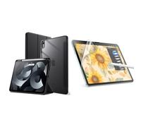 JETech for iPad Air 11-Inch M4/M3/M2 (2026/2025/2024) Clear Back Case and Paper Screen Protector Bundle