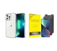 JETech for iPhone 13 Pro Privacy Screen Protector and Bumper Case Bundle